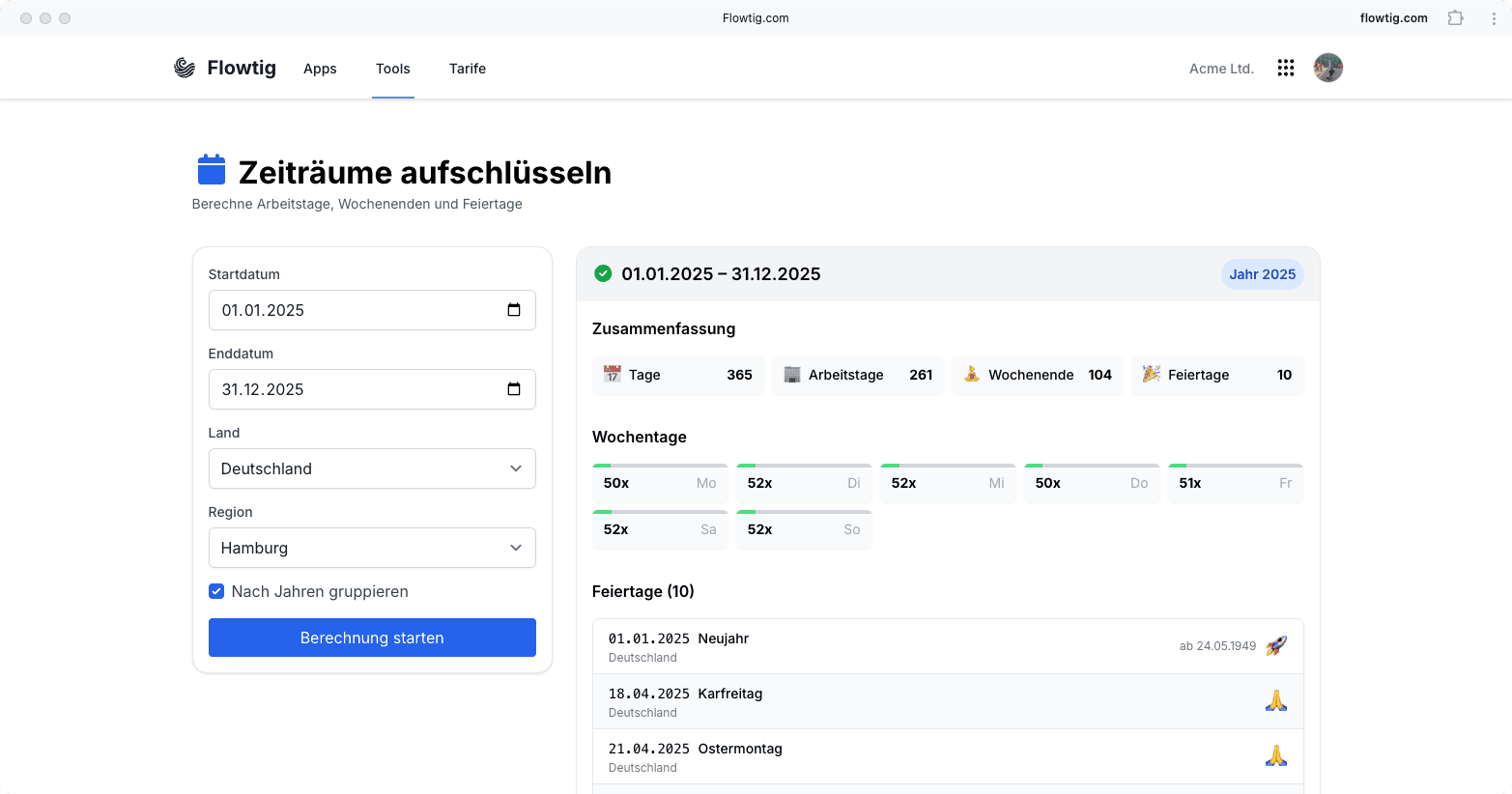 Auswertung