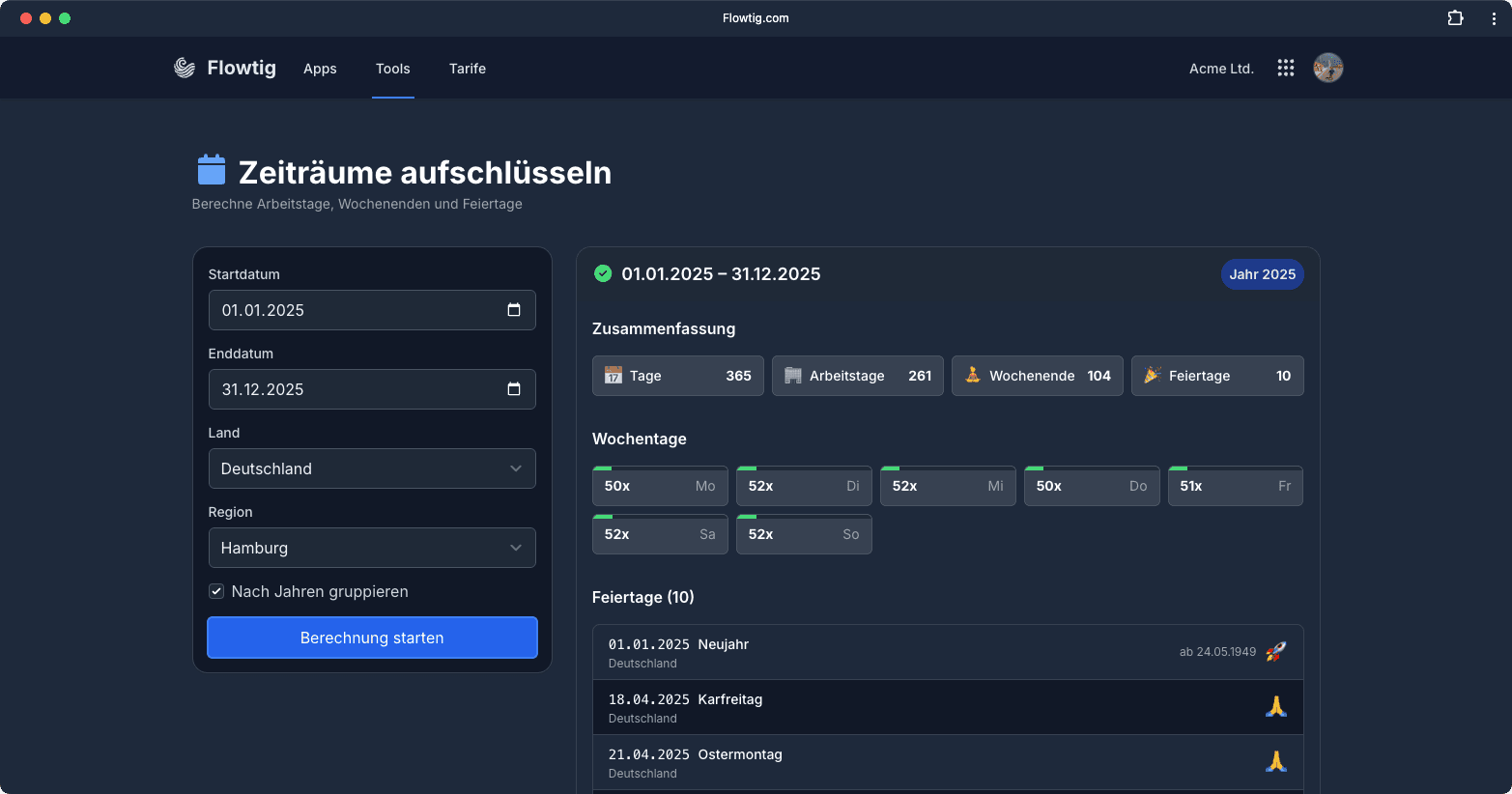 Auswertung