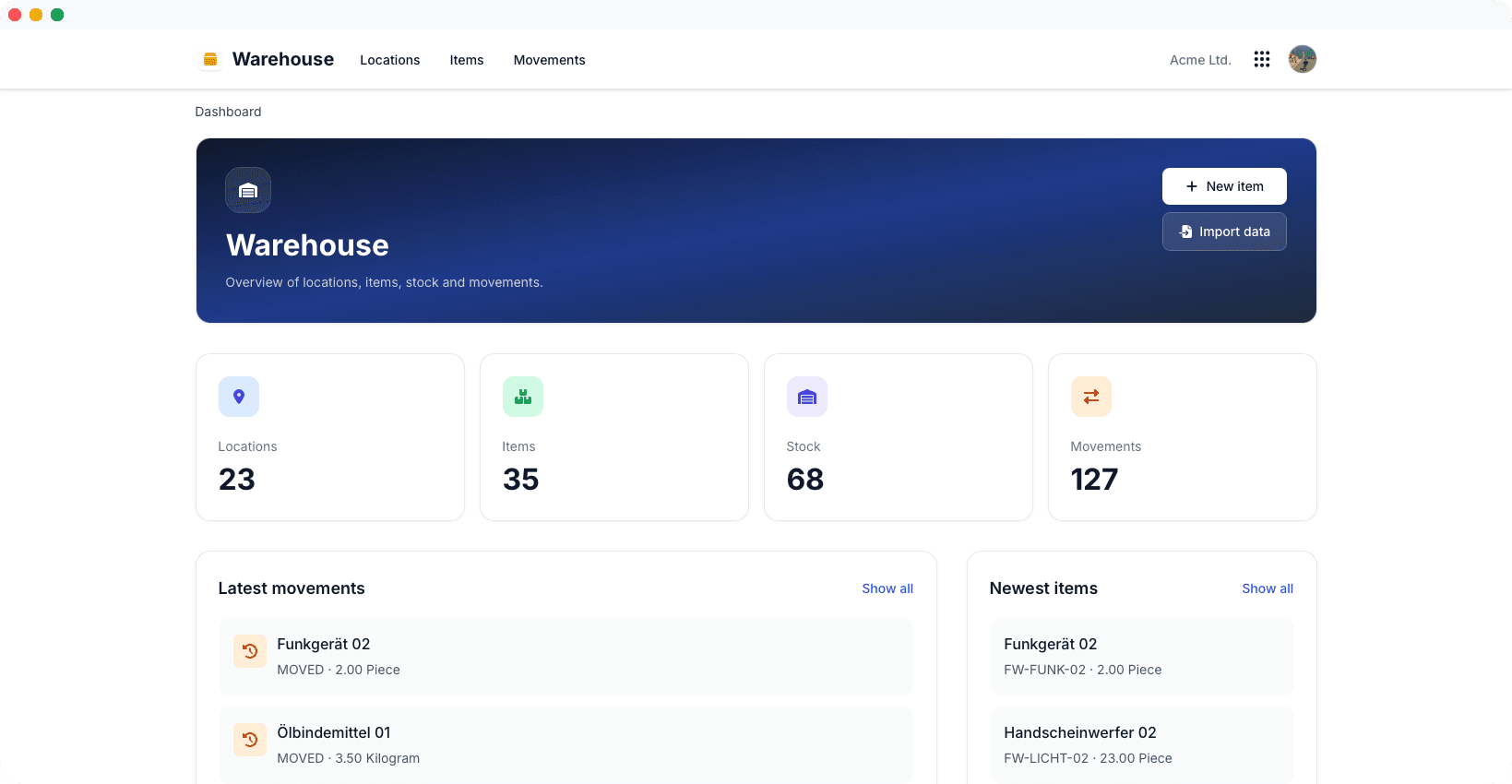 Dashboard