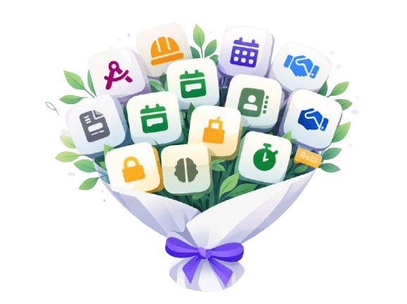 Flowtig App-Blumenstrauß